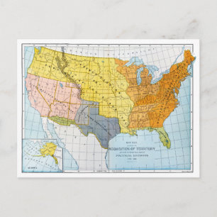 USA-KARTA, 1776-1884 VYKORT