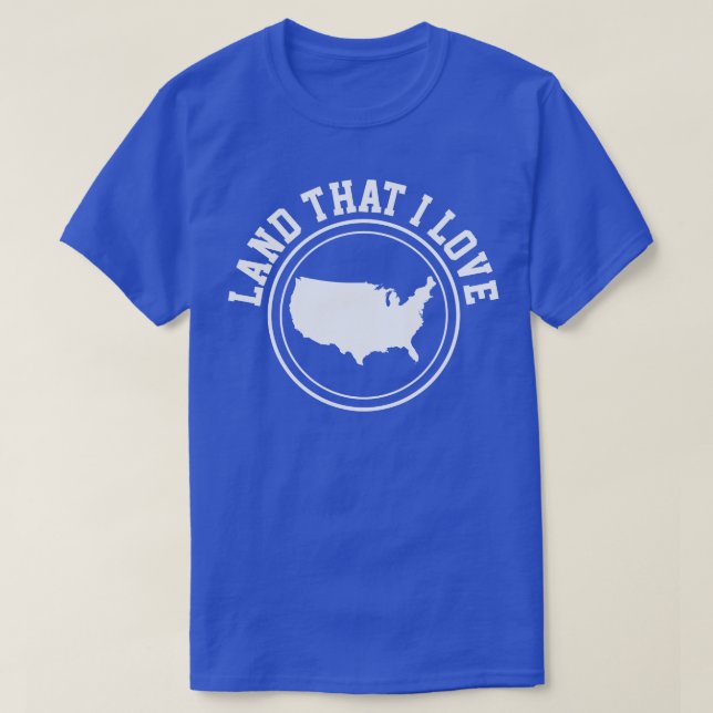 USA Karta Amerikanska T Shirt (Design framsida)