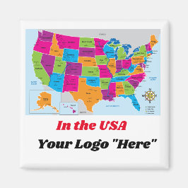 USA Karta Design Magnet