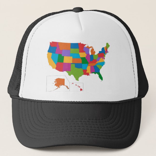 USA-karta Keps (Framsida)