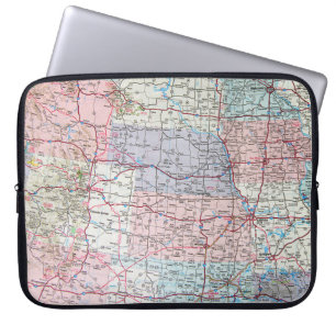 USA-karta Laptop Fodral