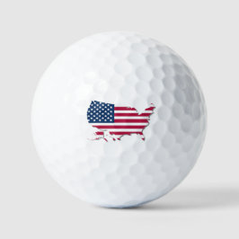 USA Karta och Flagga Red White och Blue Rand Stars