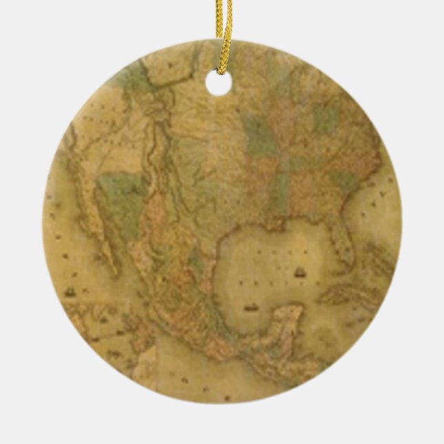 USA Karta Ornament (Framsidan)