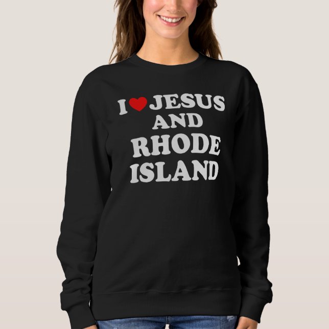 USA Karta, stolt kristen i Kärlek Jesus och Rhode  T Shirt (Framsida)