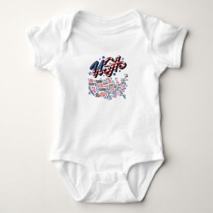 USA Karta USA stater Amerika T Shirt