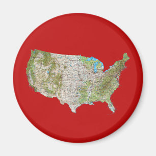USA kartamagnet Magnet