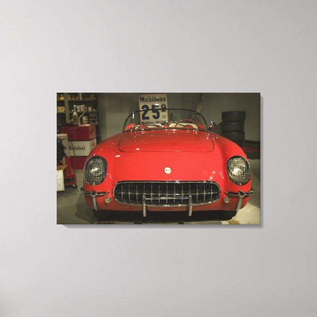 USA, Kentucky, Bowling Green: National Corvette 3 Canvastryck (Framsida)
