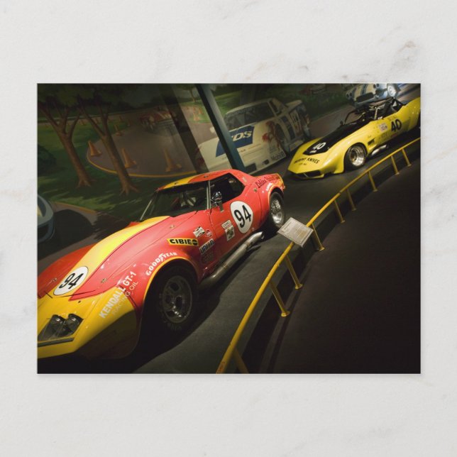 USA, Kentucky, Bowling Grönt: National Corvette 4 Vykort (Framsida)