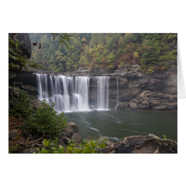 USA - Kentucky. Cumberland Falls på Hälsningskort (Framsidan Horizontal)