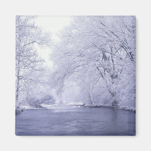 USA, Kentucky, Louisville. Snötäckt Magnet