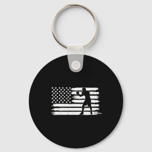 Usa Kickboxnings Handskor Amerikansk Flagga Mma Ut Nyckelring