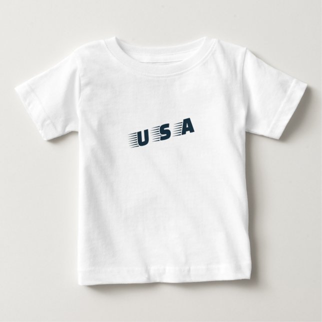 USA Kids' T-Shirt - Patriotic & Playful Stil (Framsida)