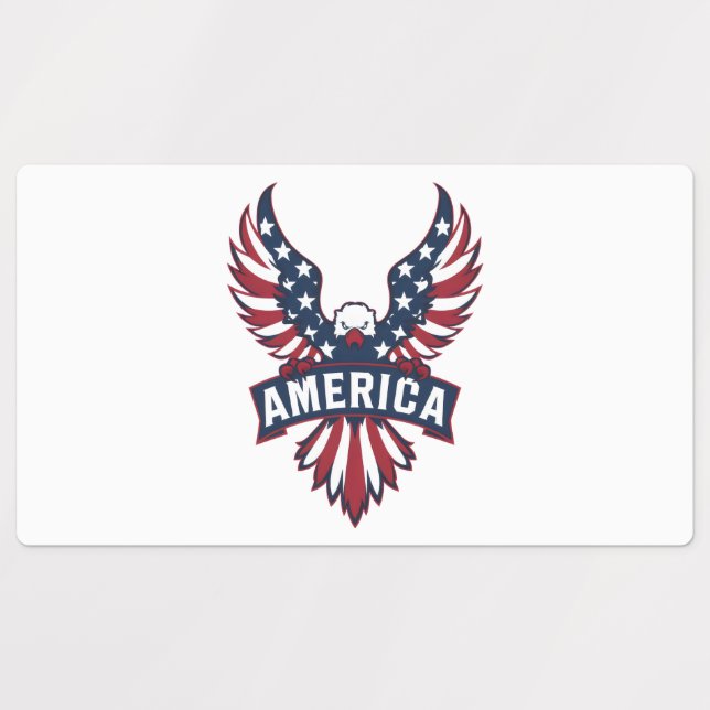 USA. KLISTERMÄRKE (Design 3)