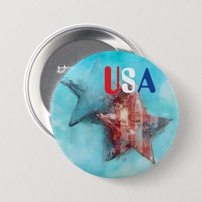 USA-knapp Knapp (Framsida & baksida)