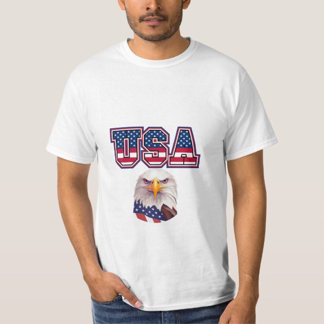 USA konst t-shirt design (Framsida)