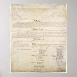 USA. Konstitutionssida 4 Poster
