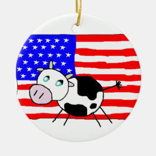 USA koprydnad Julgransprydnad Keramik