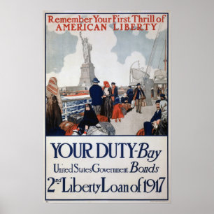 USA Krig-obligationer, WW1-Poster Poster