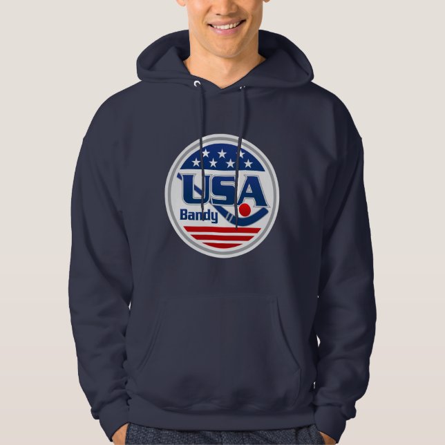 USA krokig Hoodie (Framsida)