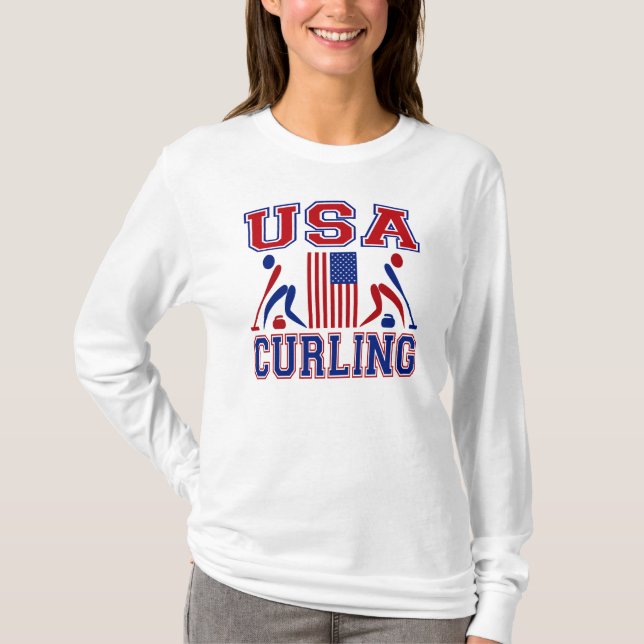USA krulla Tee Shirt (Framsida)