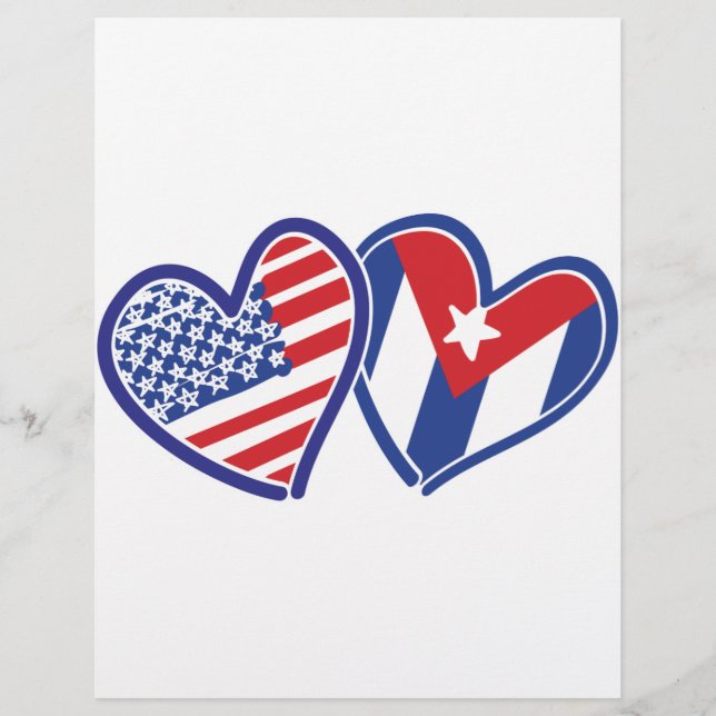 USA Kuba Kärlek Hearts (Framsida)