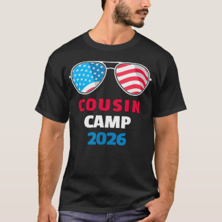 USA Kusinläger 2026 Patriotiska Solglasögon 4E Jul T Shirt