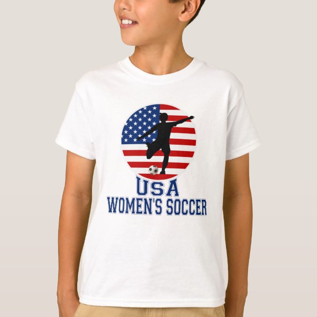 USA kvinna fotboll Tee (Framsida)