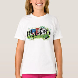 USA kvinnafotboll T-shirt