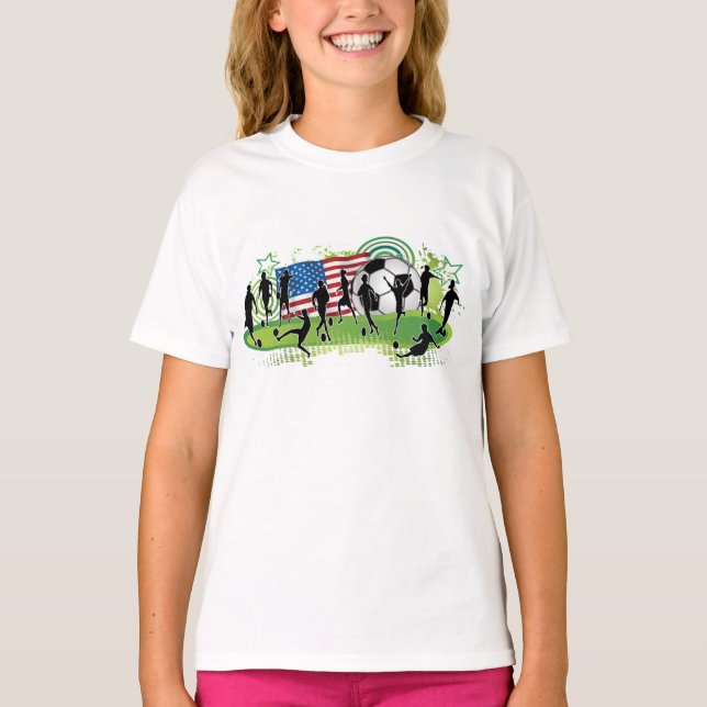 USA kvinnafotboll T-shirt (Framsida)