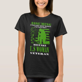 USA Kvinnlig Veteran T Shirt