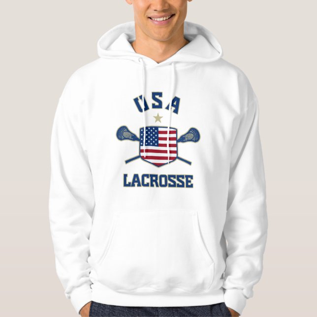 USA Lacrosse Hoodie (Framsida)