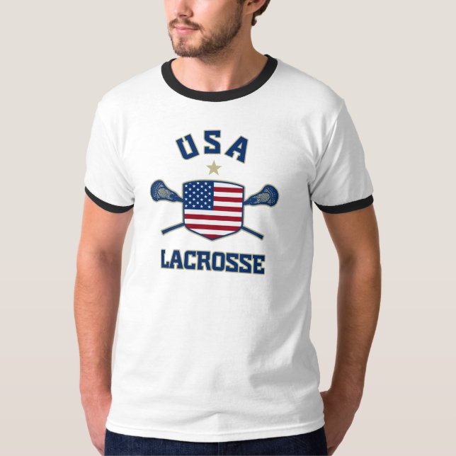 USA Lacrosse T-shirt (Framsida)
