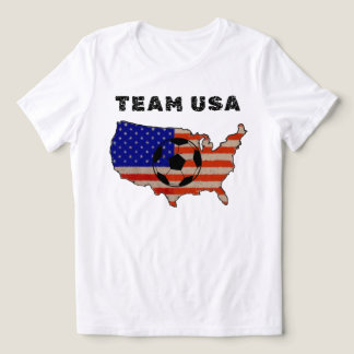 USA-lag Distressed Flag Fotboll Matchdag 2026 T Shirt