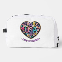 USA Land of Dreams Blommig Brodyrnadskonst