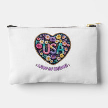 USA Land of Dreams Blommig Brodyrnadskonst