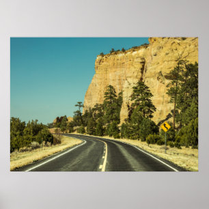 USA Landskapefoto på väg Poster