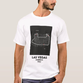 USA Las Vegas F1-krets karta T Shirt