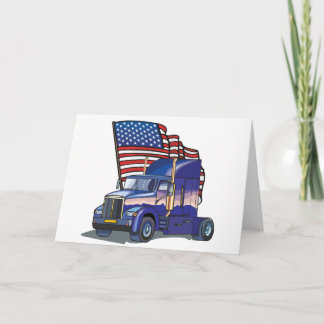 USA lastbilsförare Kort