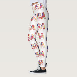 USA Leggings American Flaggor