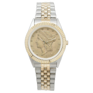 USA Liberty Head 1907 Guld Coin $20 Armbandsur