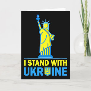 Usa Liberty Ukraina Tröja Jag Står Med Ukraina Ukr Kort