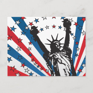 USA Liberty Vykort