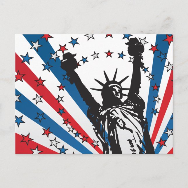 USA Liberty Vykort (Framsida)