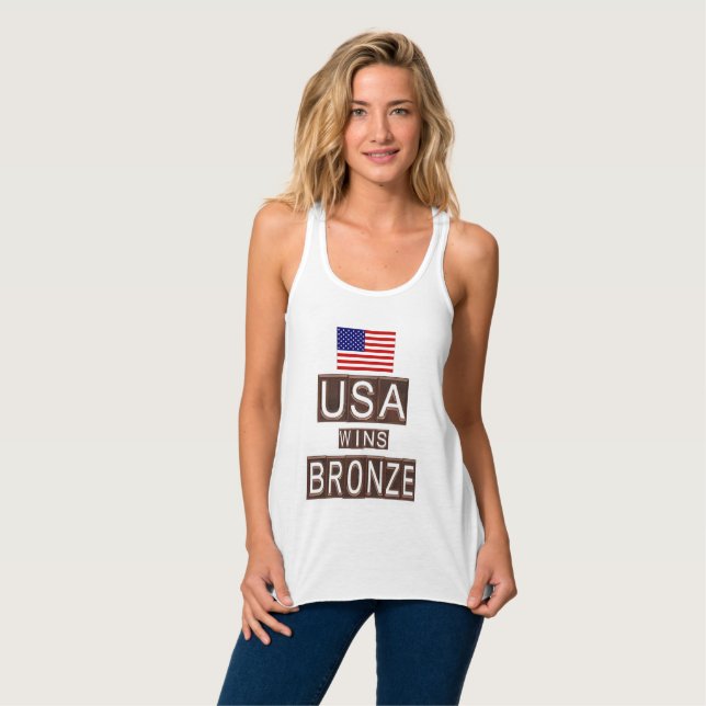 USA LINNE MED RACERBACK  (Hel framsida)