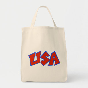 USA logotyp med Stjärnan-En Tygkasse