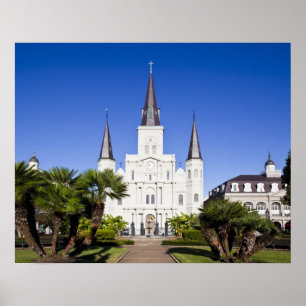 USA, Louisiana, New Orleans. Fransk kvartal Poster