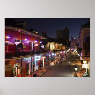 USA, Louisiana, New Orleans. Fransk kvartal Poster