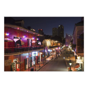 USA, Louisiana, New Orleans. Franska kvarteret, Fototryck