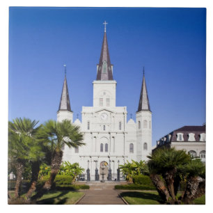 USA, Louisiana, New Orleans. Franska kvarteret, Kakelplatta