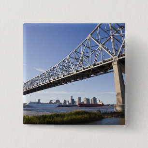 USA, Louisiana, New Orleans. Siluett från 2 Knapp